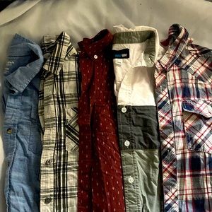 Boys button down short sleeve shirts
